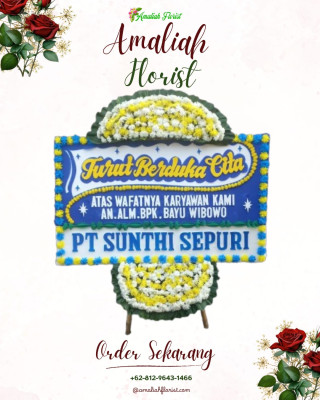 Papan Bunga Duka di Pematang Sulur